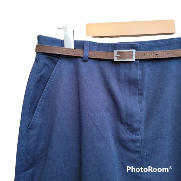 LL Bean Cotton Midi Skirt - Picture 2 of 8